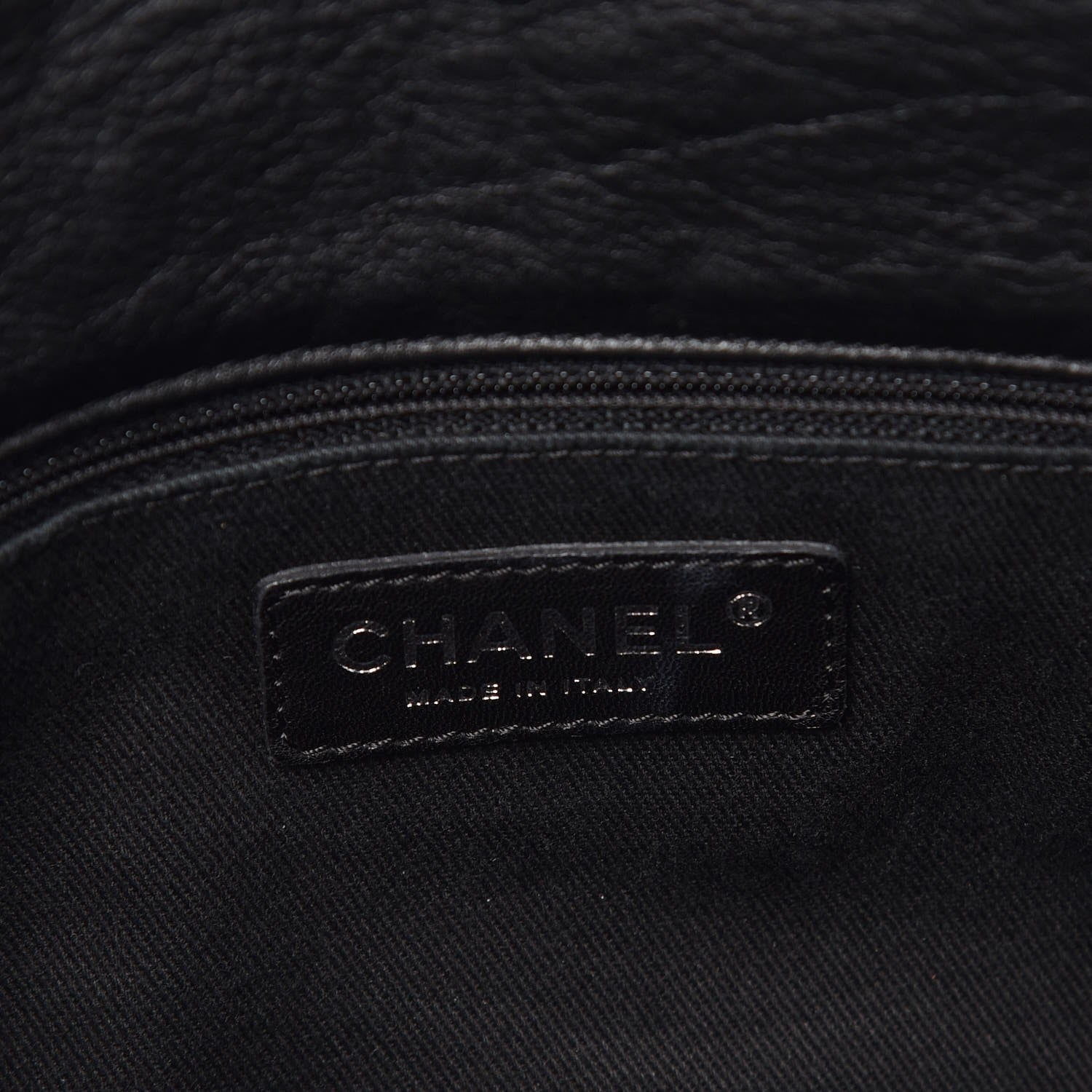 Chanel Calfskin Stitched Large Expandable Flap Bag Black 6 of 10
