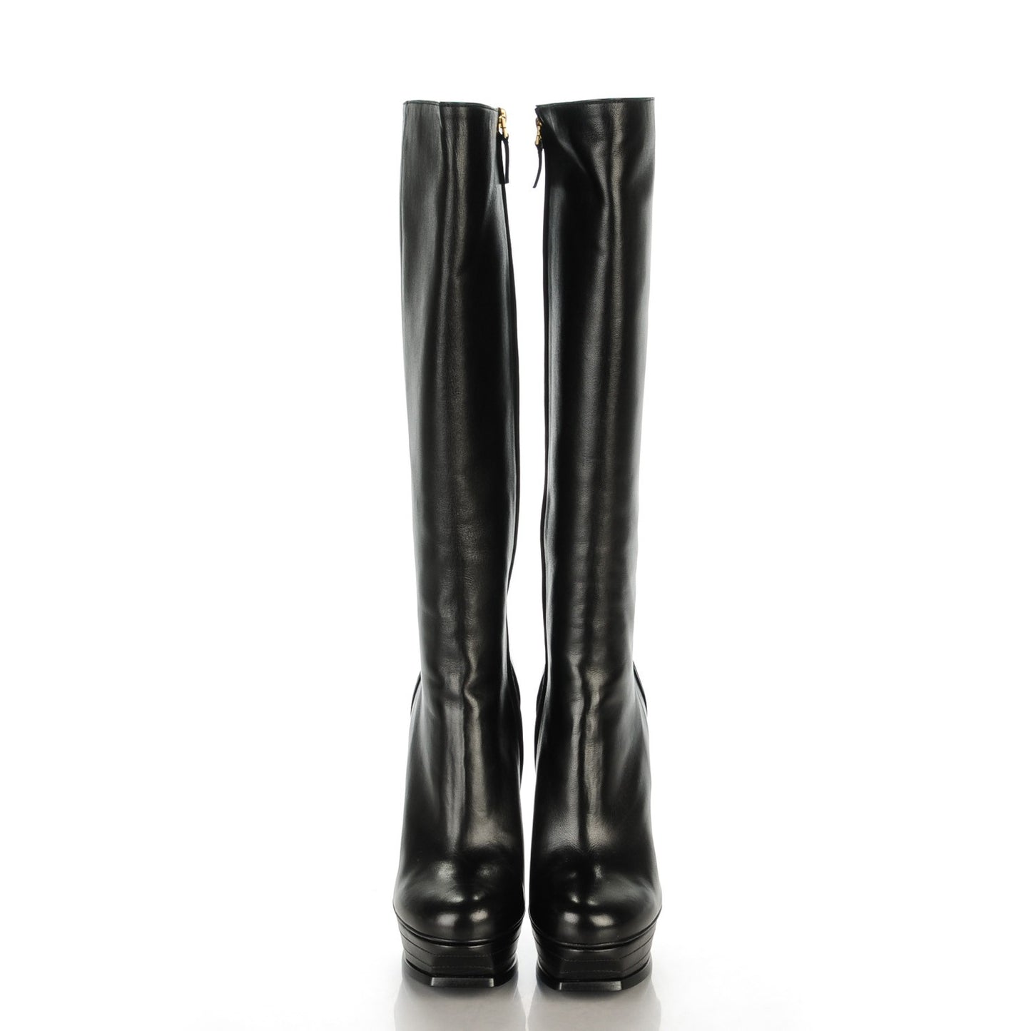 Nappa Tribute 105 Platform Knee High Boots 38.5 Black