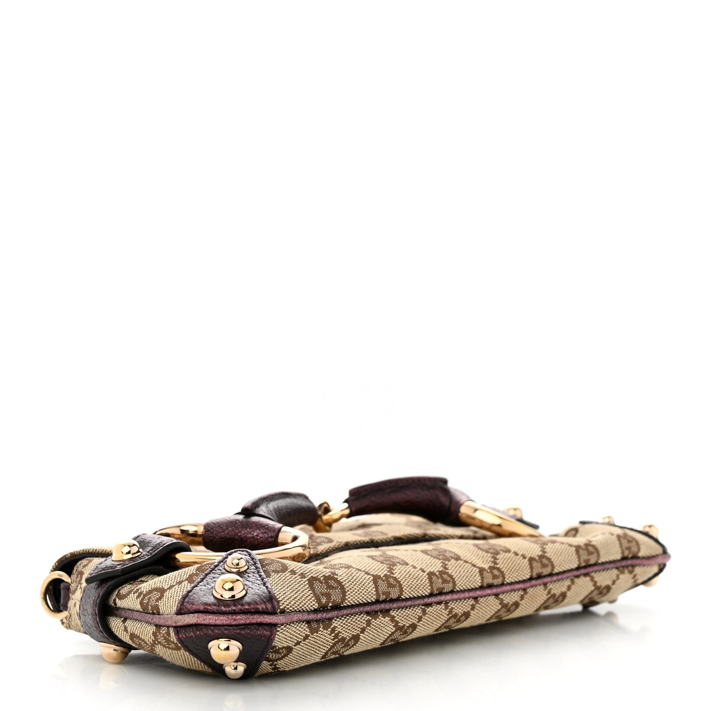 Monogram Small Horsebit Chain Clutch Purple