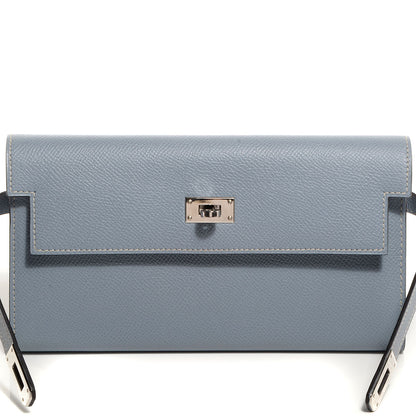 Hermes Epsom Kelly Long Wallet Ciel 3 of 13