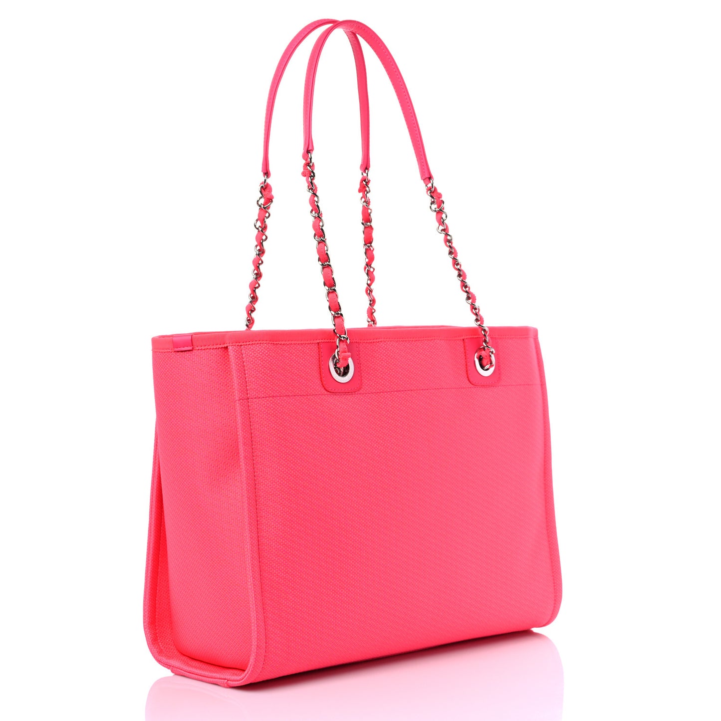 Mixed Fibers Small Deauville Tote Pink Orange