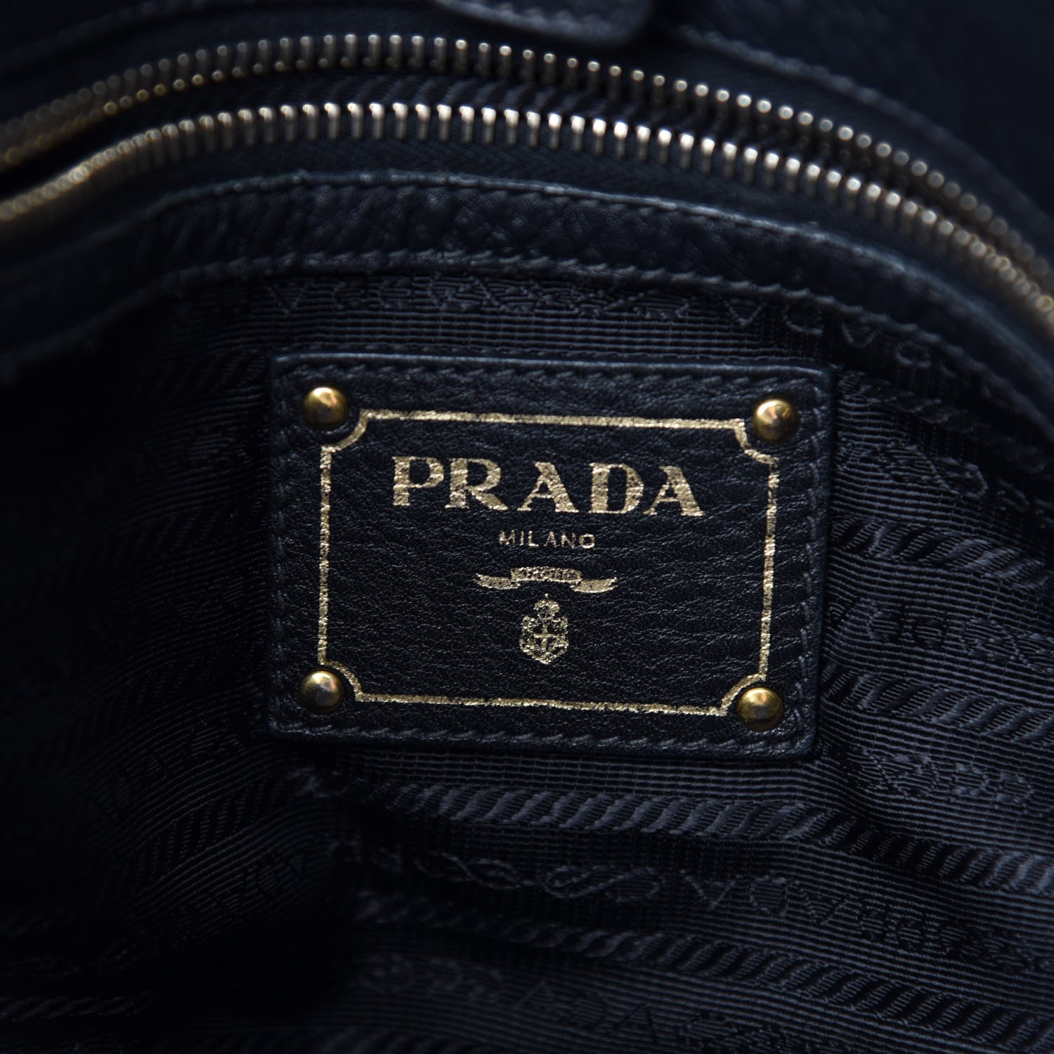 Prada Vitello Daino Shoulder Bag Black 8 of 9