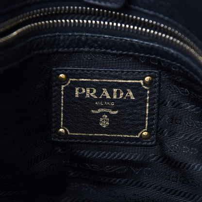 Prada Vitello Daino Shoulder Bag Black 8 of 9
