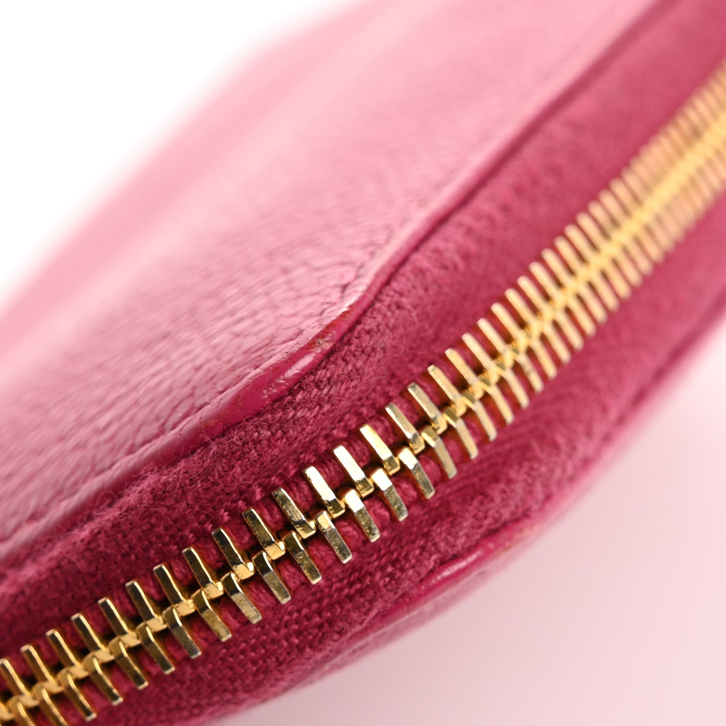 Goatskin Madras Zip Around Wallet Pink