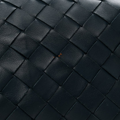 Bottega Veneta Nappa Maxi Intrecciato The Pouch Oversized Clutch Deep Blue 8 of 9