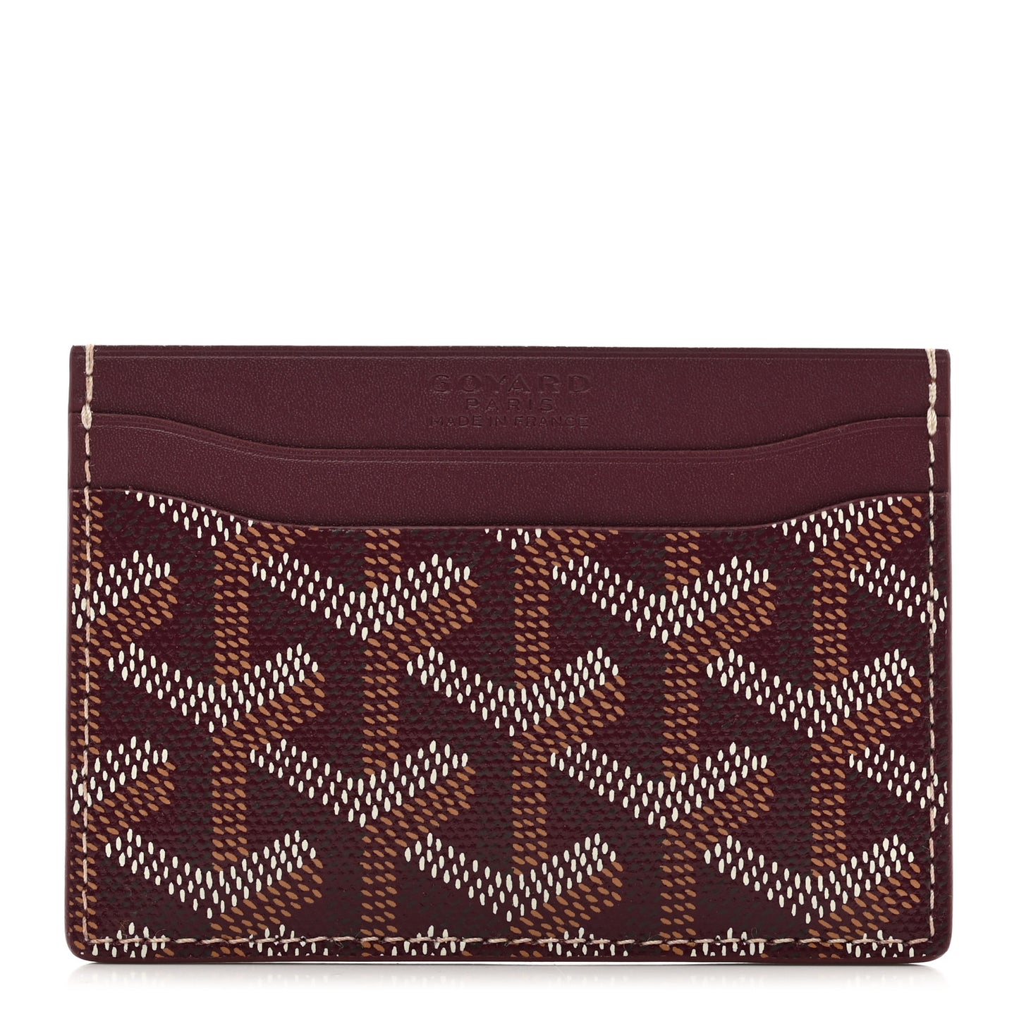 Goyardine Saint Sulpice Card Holder Bordeaux