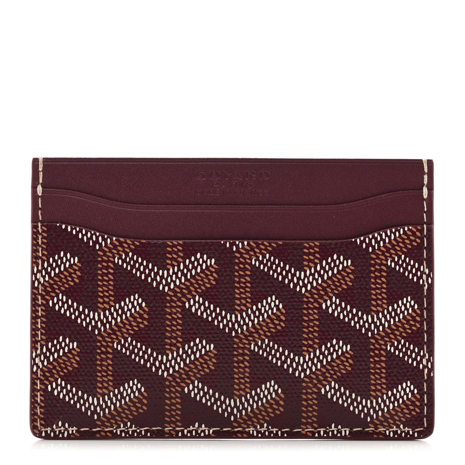 Goyard Goyardine Saint Sulpice Card Holder Bordeaux 1 of 6