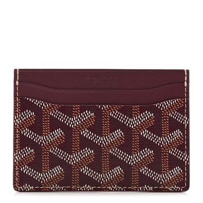 Goyard Goyardine Saint Sulpice Card Holder Bordeaux 1 of 6