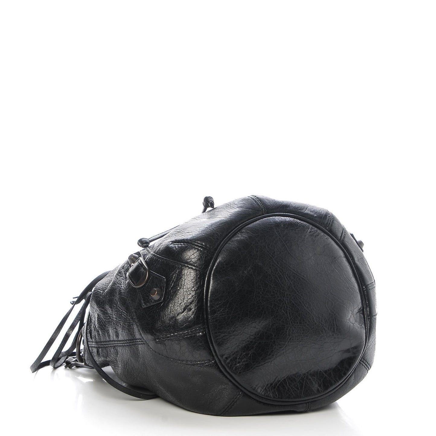 Agneau Classic Hardware Mini Pompon Black