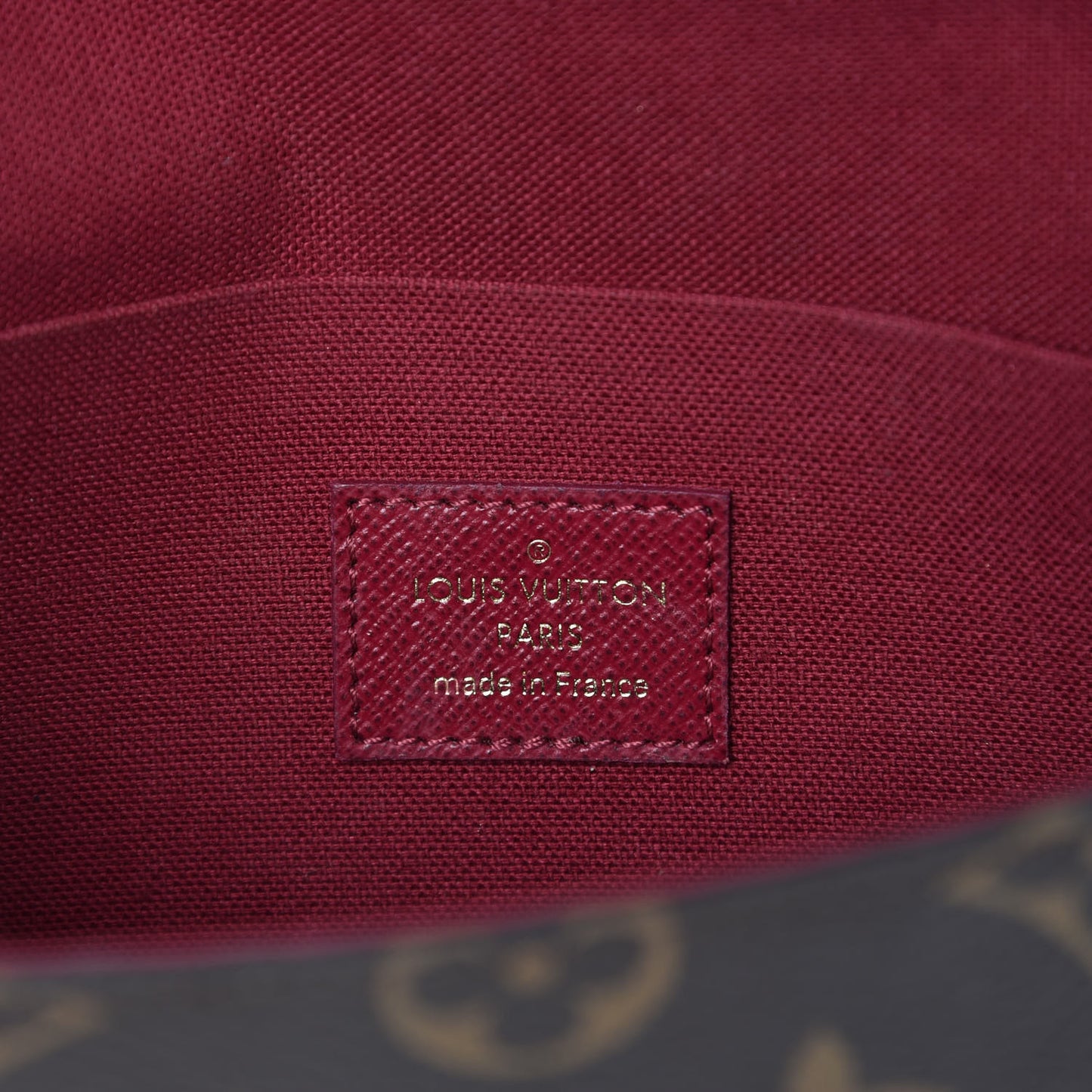 Monogram Pochette Felicie Chain Wallet Fuchsia
