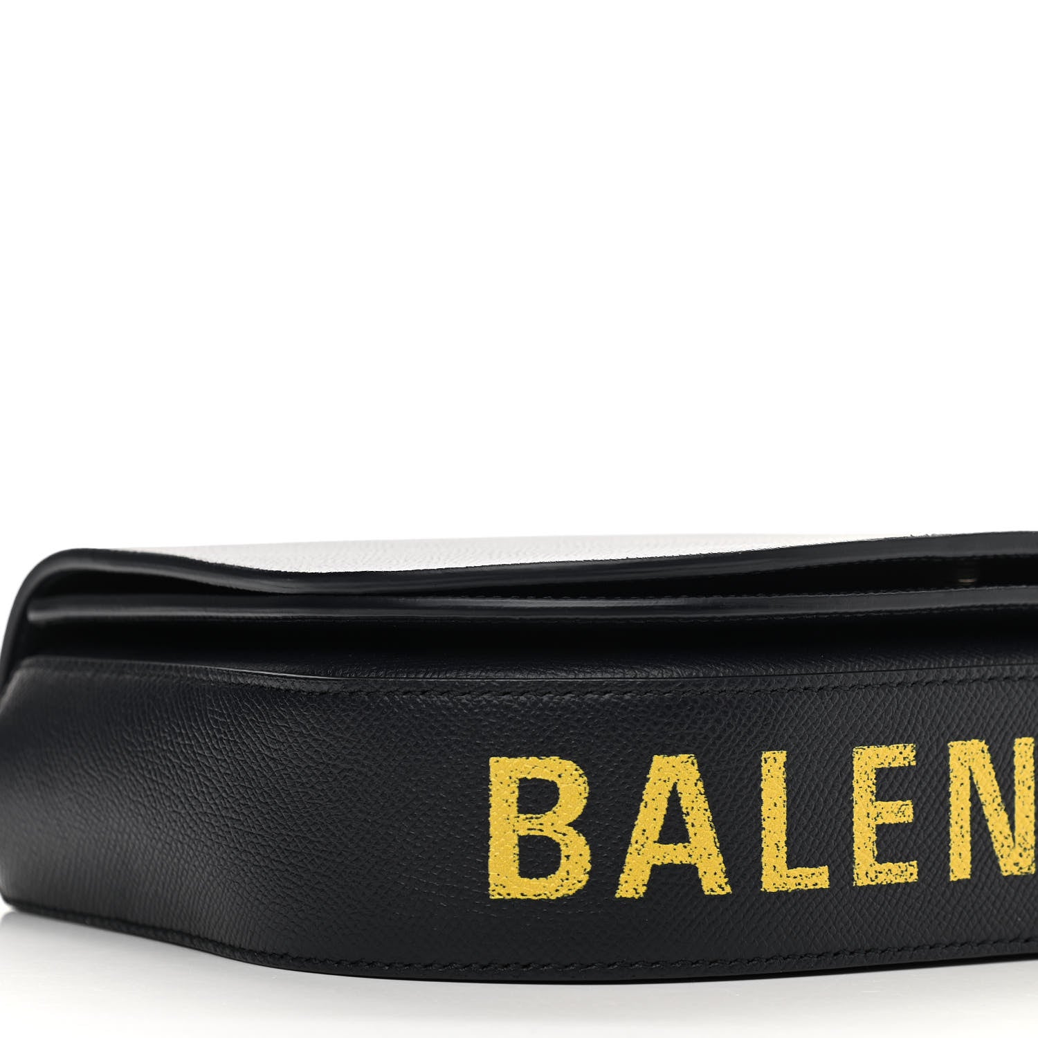 Balenciaga Signature Grained Calfskin Logo S Ville Day Bag Bleu Tempete Jaune 5 of 11