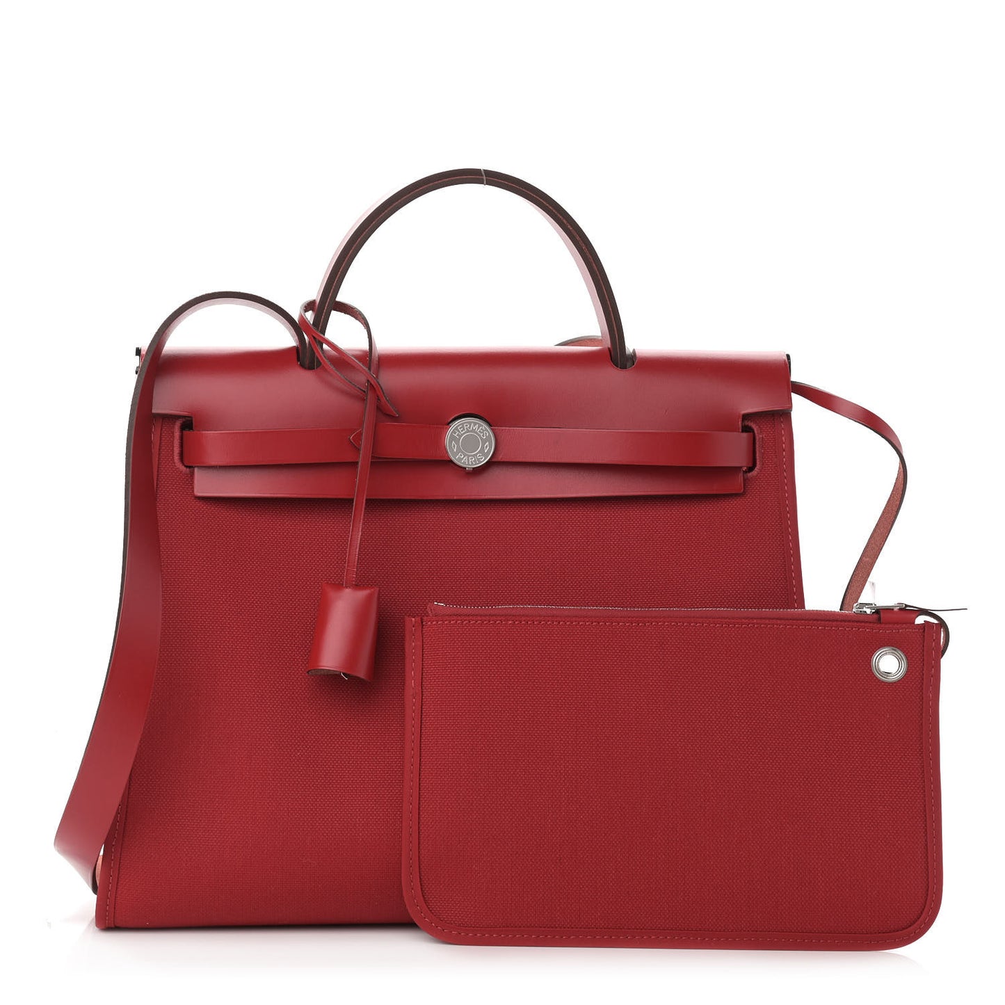 Vache Hunter Toile Herbag Zip 31 PM Rouge Grenat