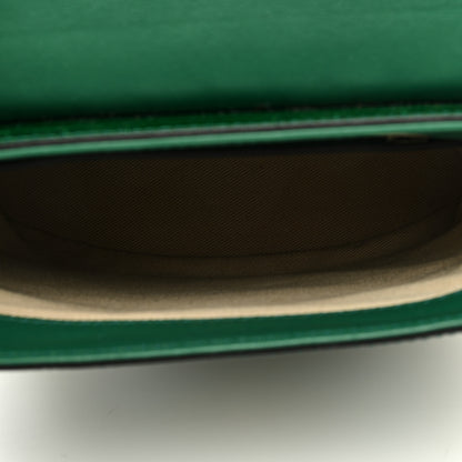Chloe Calfskin Crocodile Embossed Small Aby Lock Woodsy Green 5 of 8