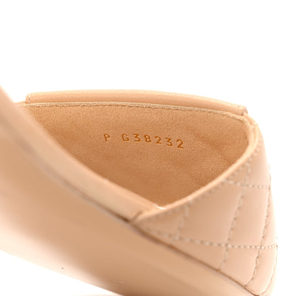 Chanel Lambskin Quilted CC Turnlock Sandals 38.5 Beige 9 of 9