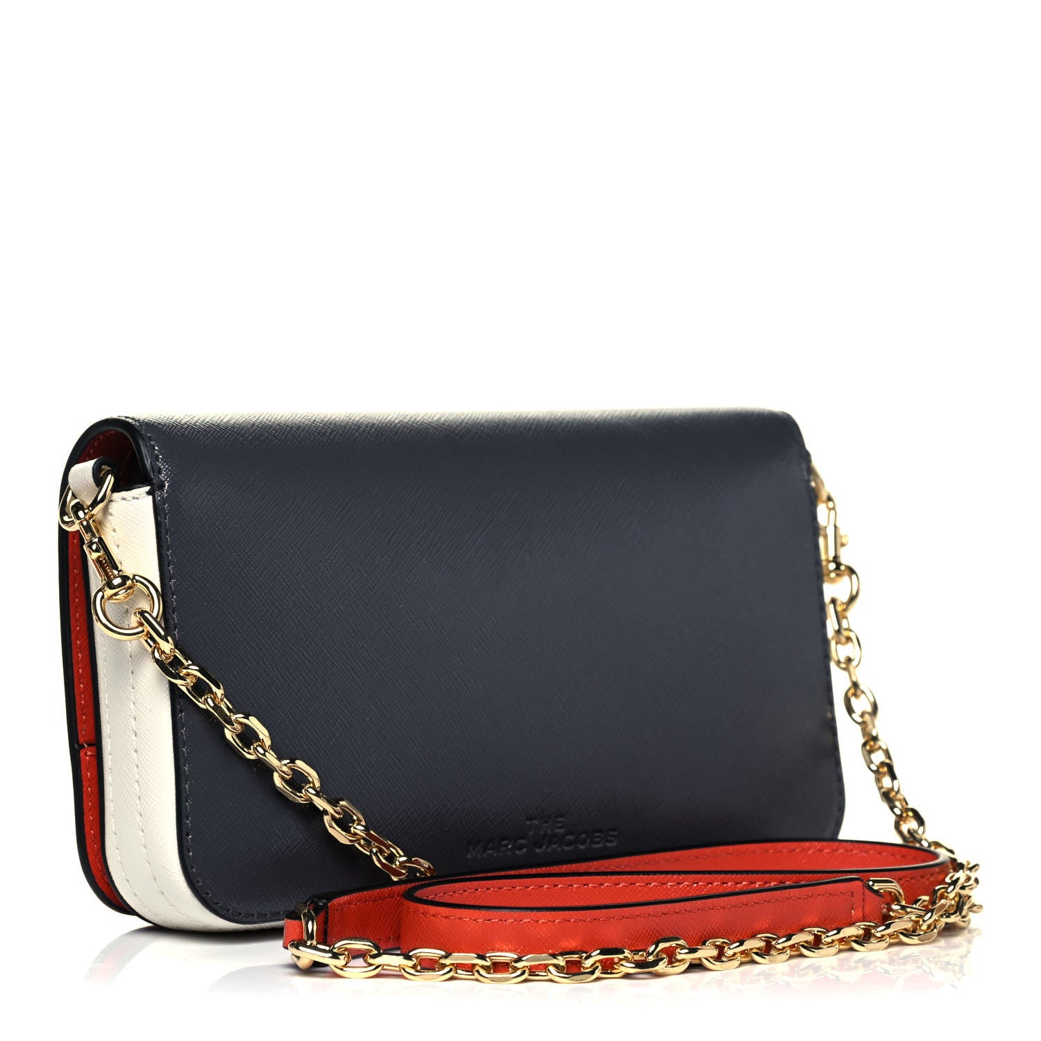 Marc Jacobs Saffiano Snapshot Wallet On Chain Bag Cylinder Grey Multi 4 of 10