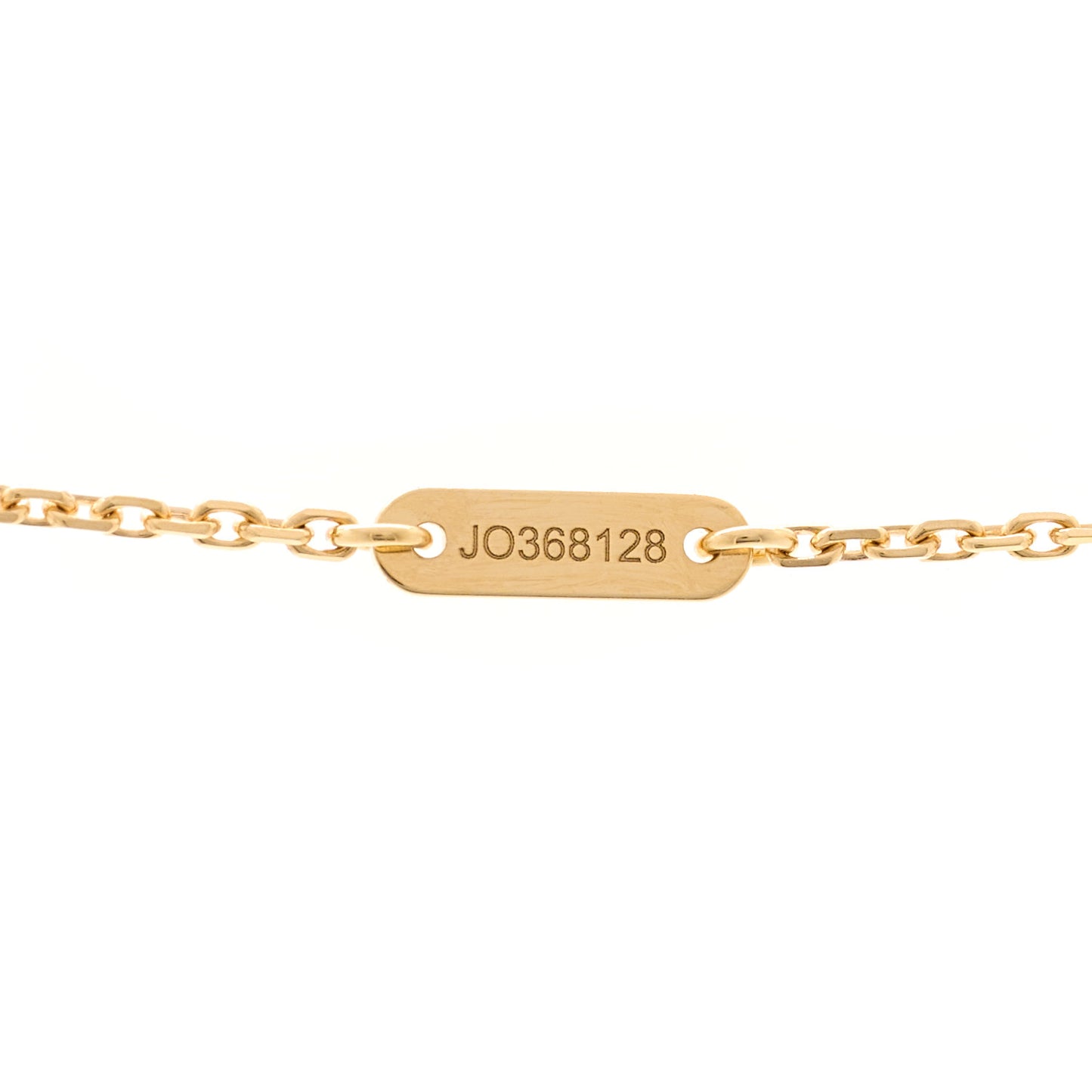 18K Yellow Gold Mother of Pearl Sweet Alhambra Pendant Necklace