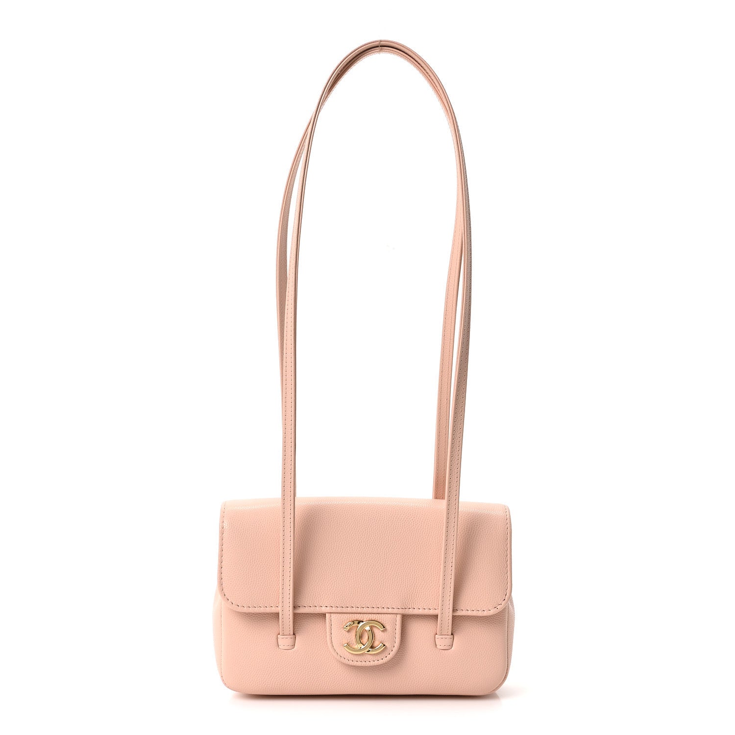 Chanel Shiny Caviar Mini Preppy Coco Shoulder Bag Light Pink 1 of 9
