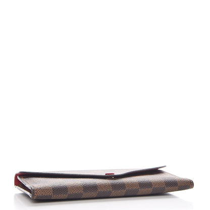 Louis Vuitton Damier Ebene Josephine Wallet Red 4 of 10