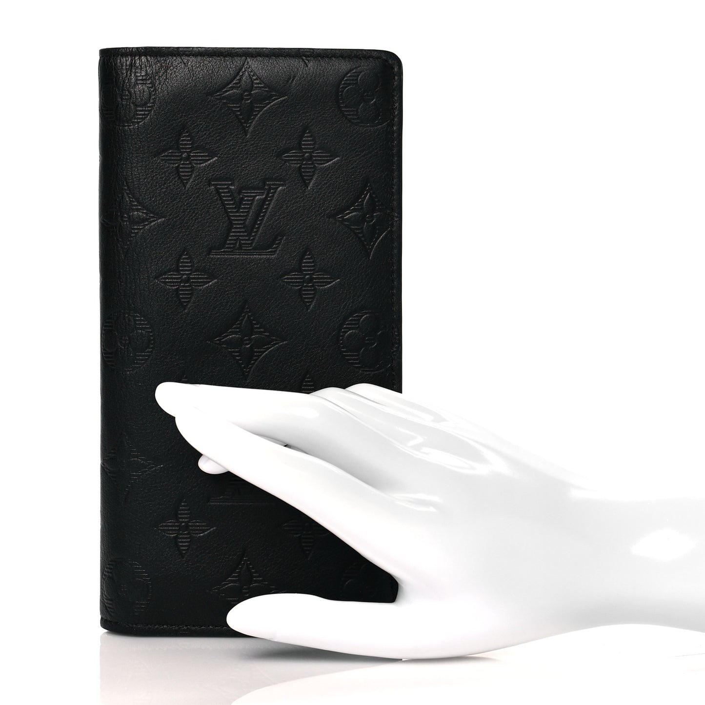Calfskin Monogram Shadow Brazza Wallet Black