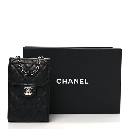 Chanel Caviar Quilted Classic Phone Holder Black 13 of 13