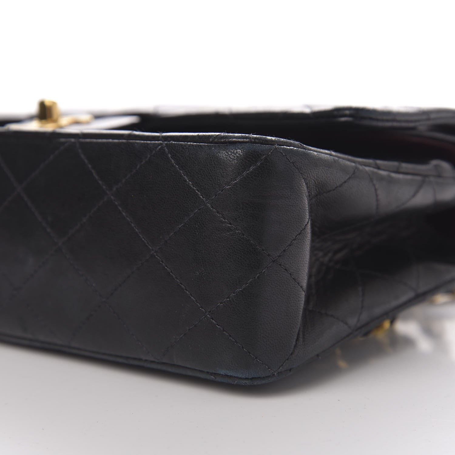 Chanel Lambskin Quilted Medium Double Flap Black 11 of 13