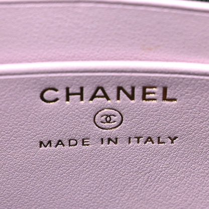 Chanel Caviar Quilted Clutch with Chain Light Purple 6 of 9