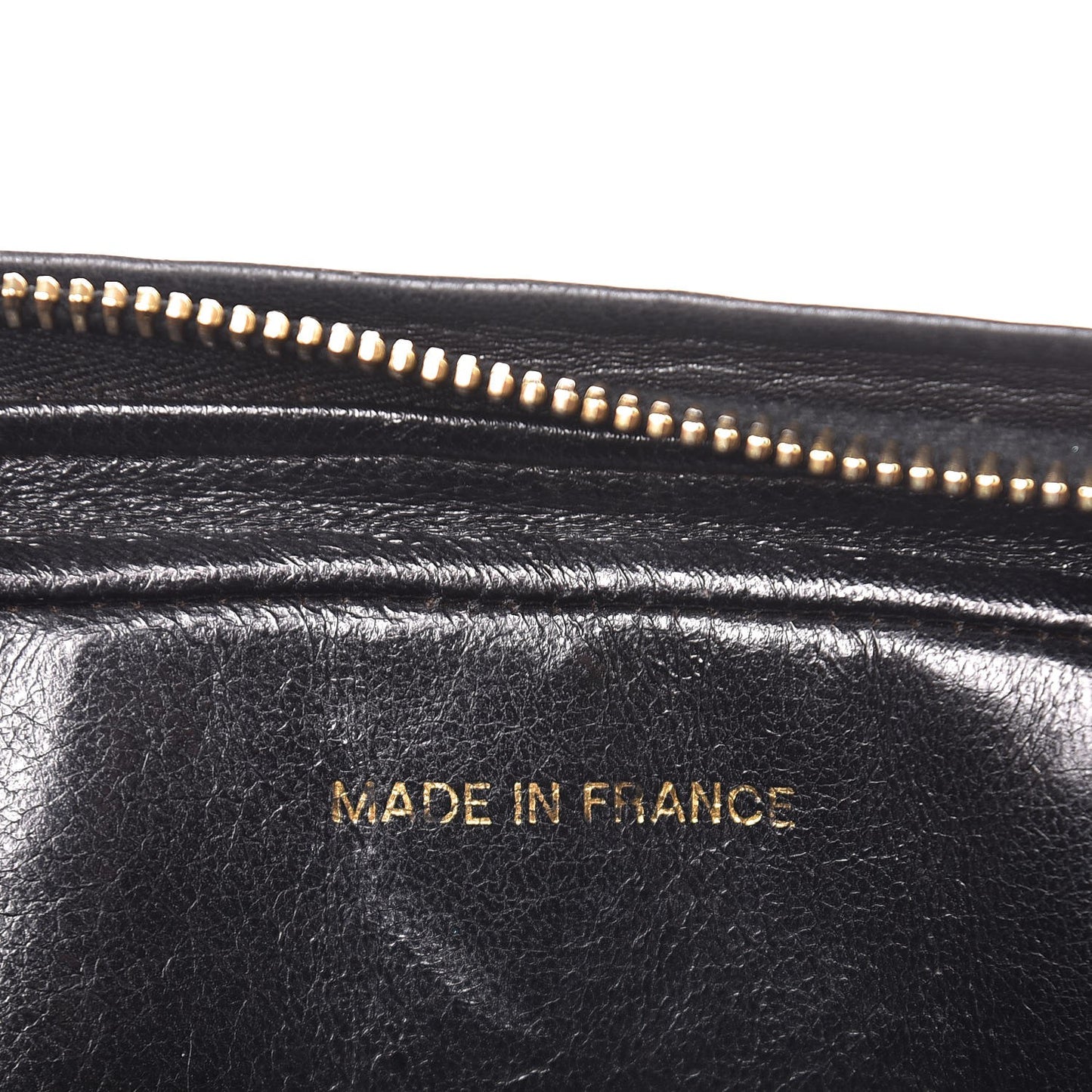 Lambskin Quilted Flap Camera Case Black