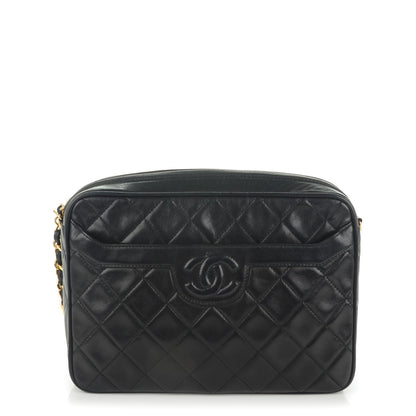 Chanel Lambskin Quilted Tassel Camera Case Black 1 of 10