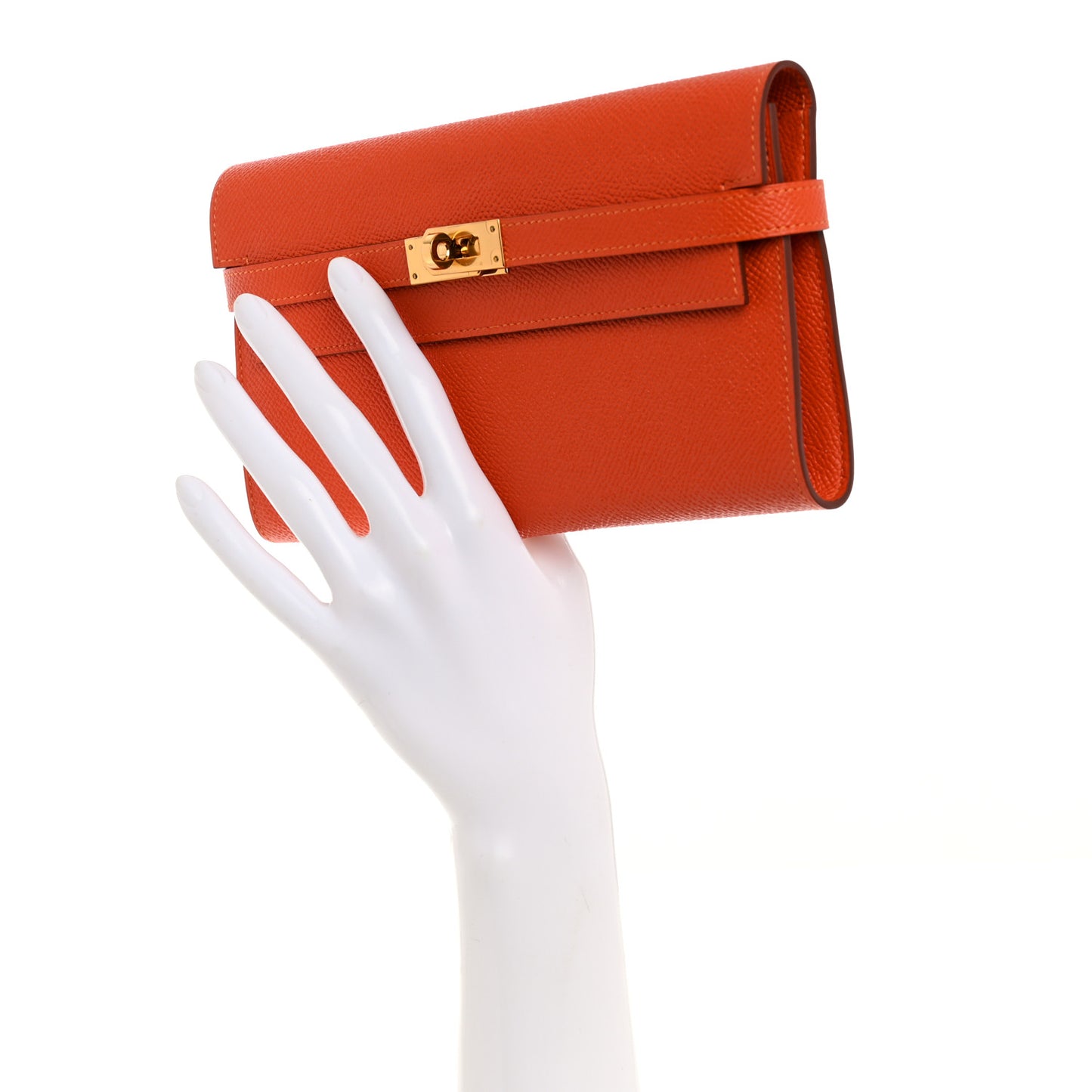 Epsom Kelly Longue Wallet Orange