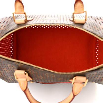 Louis Vuitton Monogram Perforated Speedy 30 Fuchsia 5 of 9