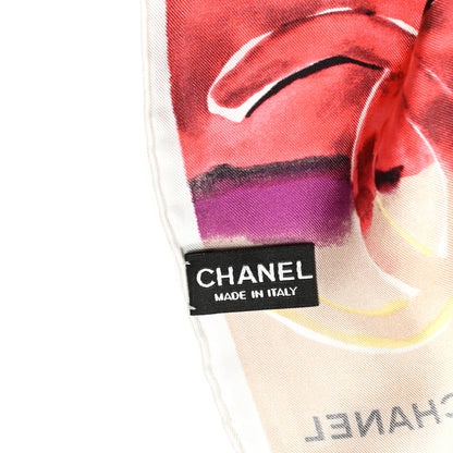 Chanel Silk Watercolor CC Scarf Multicolor 3 of 3