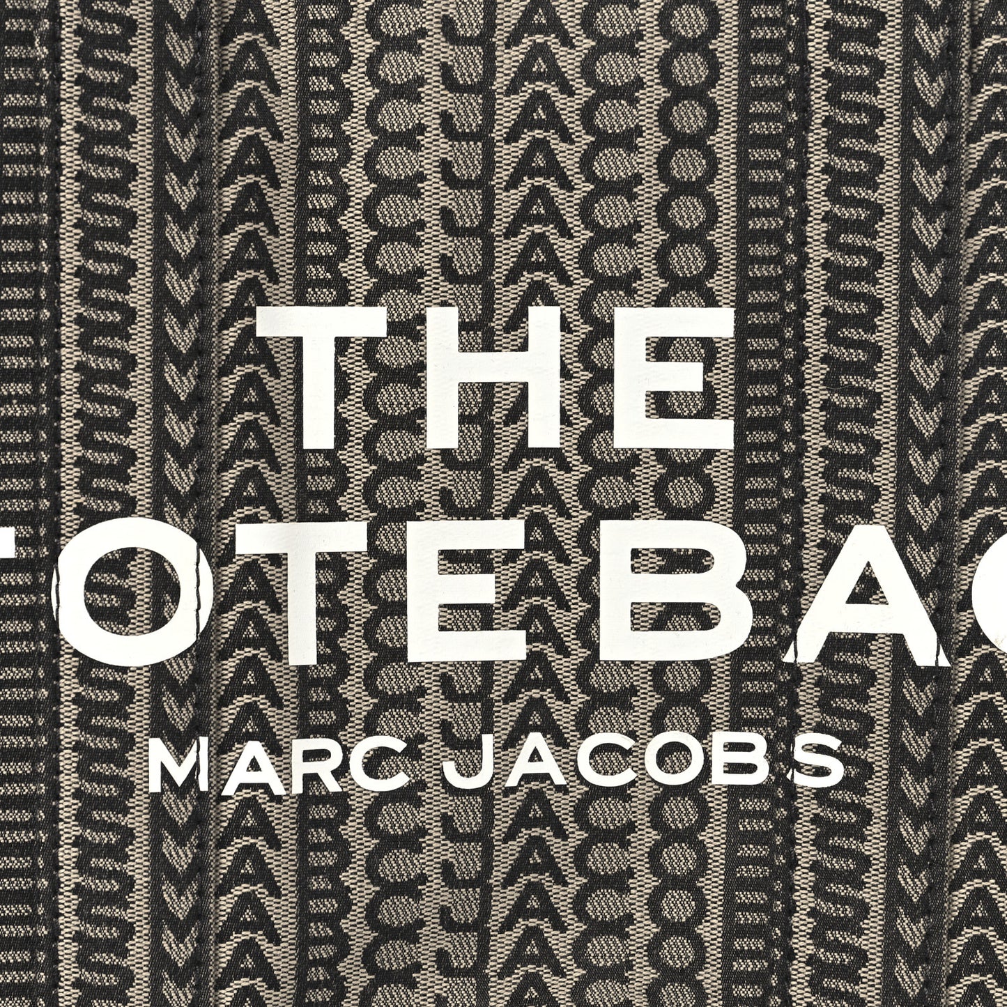 Cotton Jacquard Monogram Medium The Traveler Tote Bag Beige Multicolor