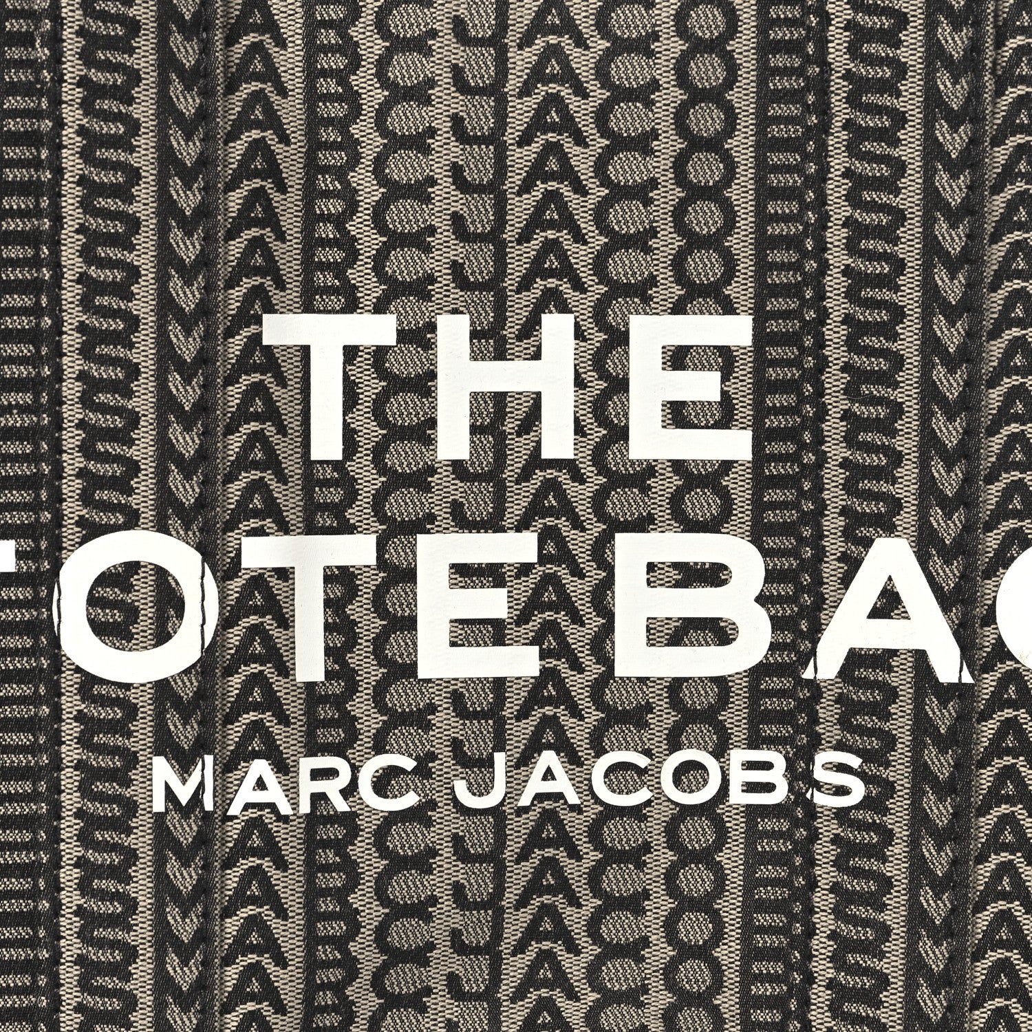 Marc Jacobs Cotton Jacquard Monogram Medium The Traveler Tote Bag Beige Multicolor 7 of 9