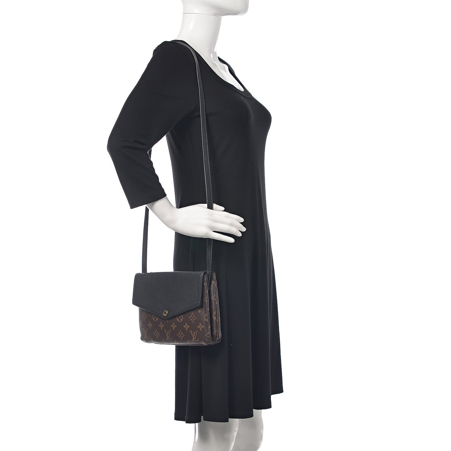Monogram Twice Pochette Black