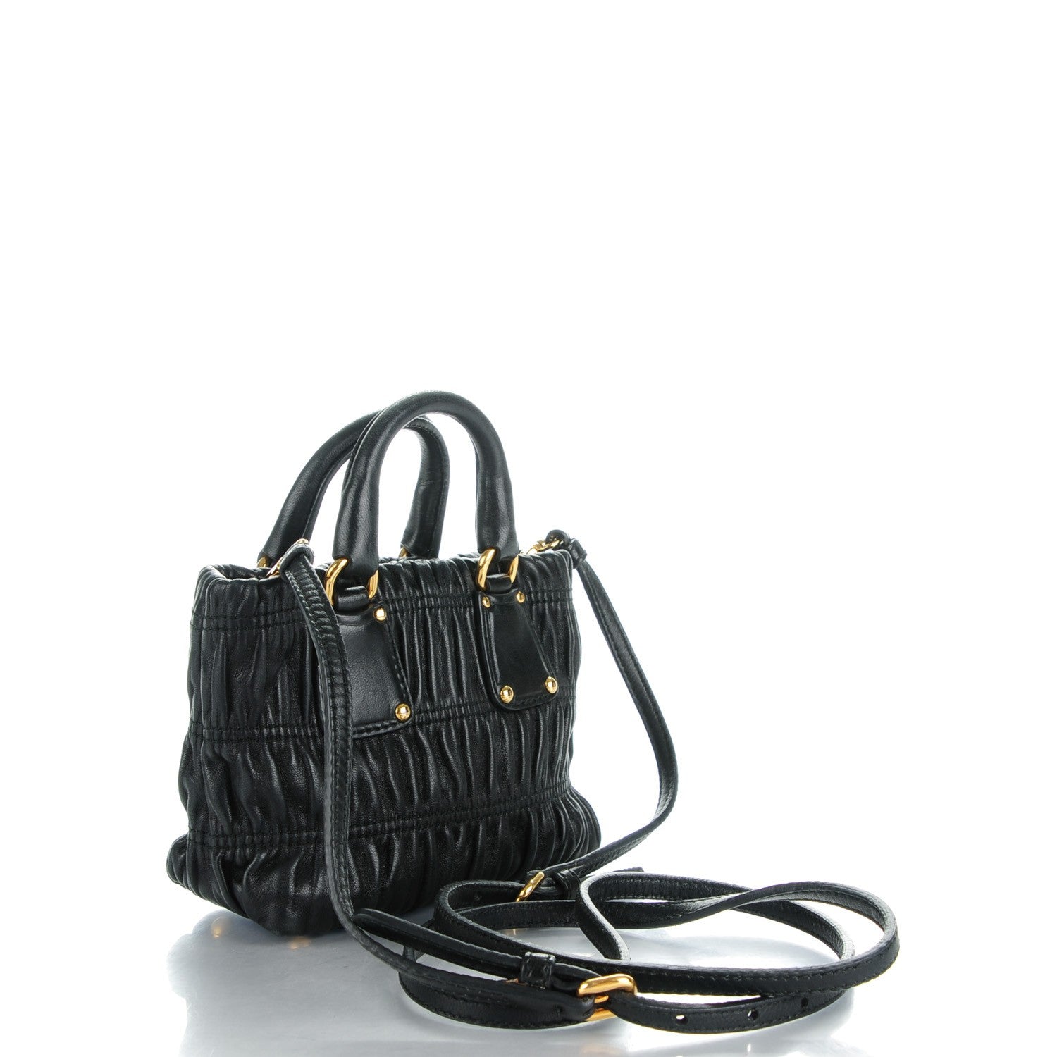 Prada Nappa Gaufre Mini Crossbody Nero Black 3 of 8