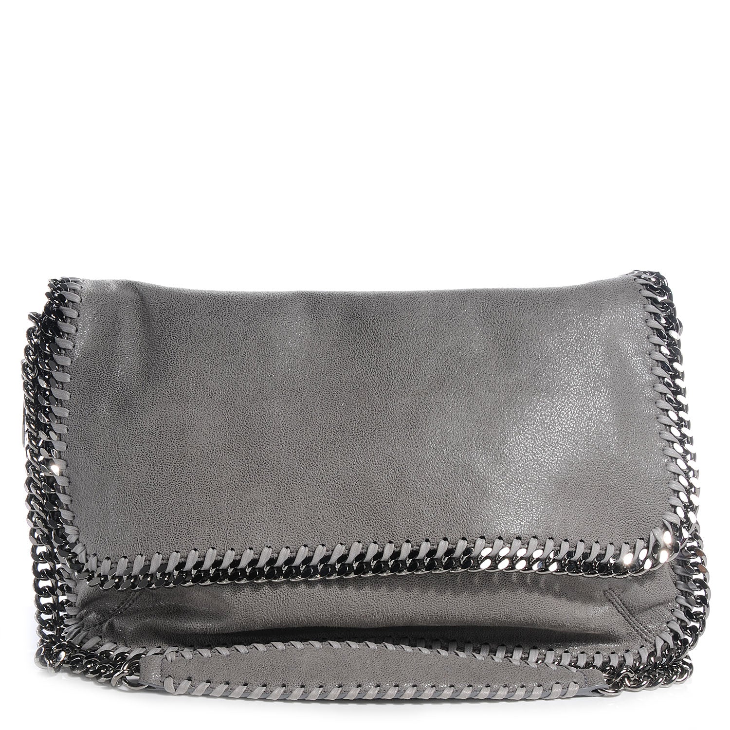 Stella McCartney Faux Leather Shaggy Deer Falabella Messenger Gray 1 of 9