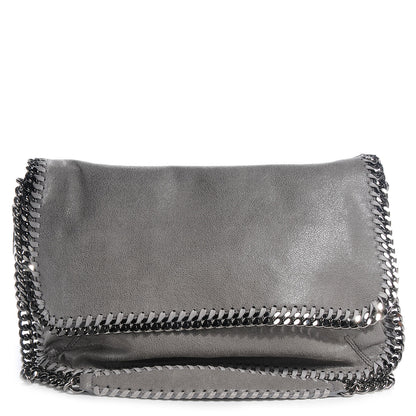 Stella McCartney Faux Leather Shaggy Deer Falabella Messenger Gray 1 of 9
