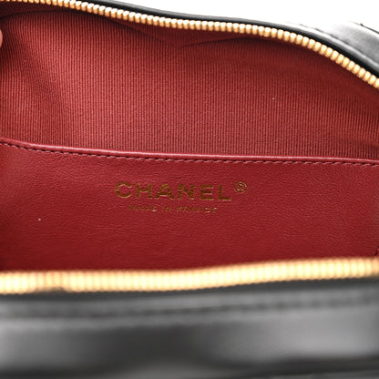 Chanel Lambskin Quilted CC In Love Heart Bag Black 6 of 10