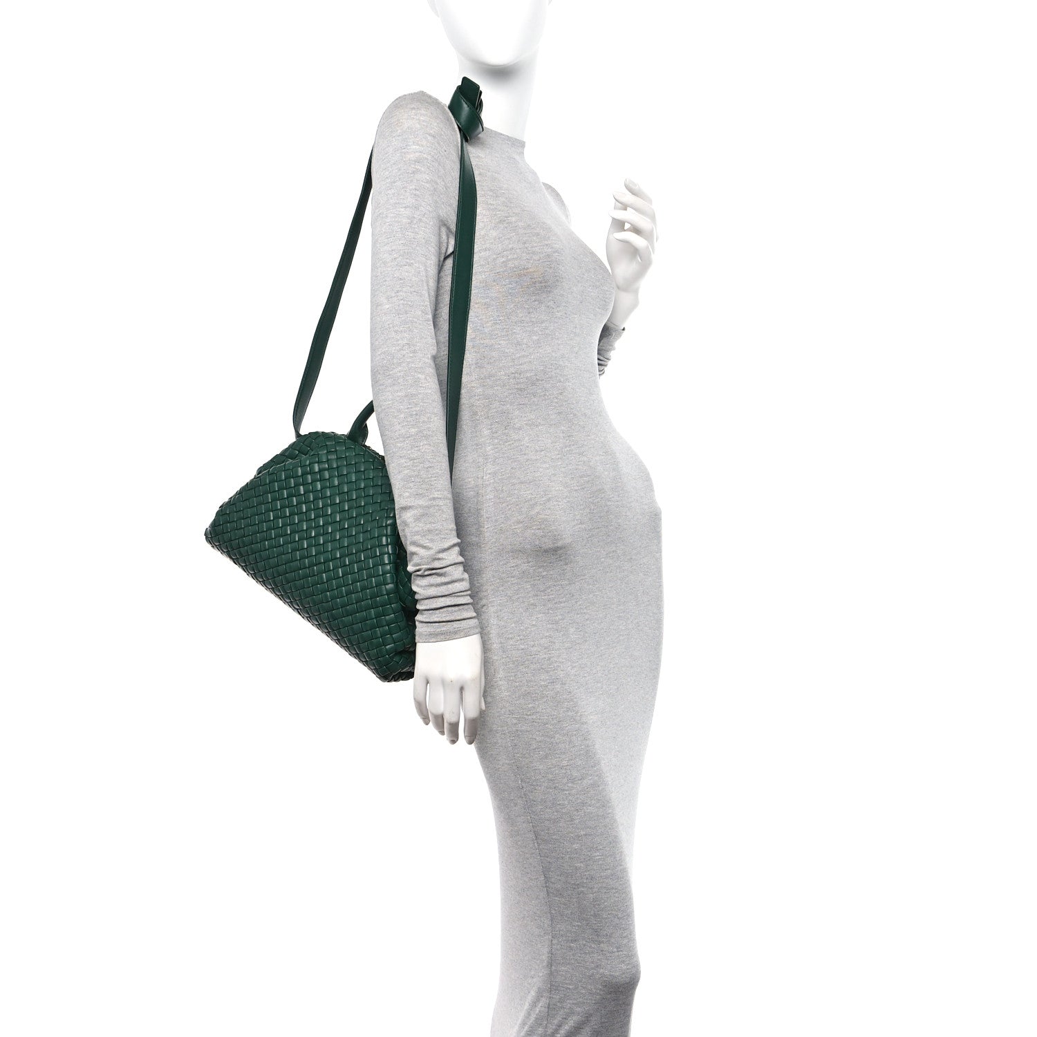 Bottega Veneta Nappa Intrecciato Small Padded The Handle Tote Raintree 2 of 10