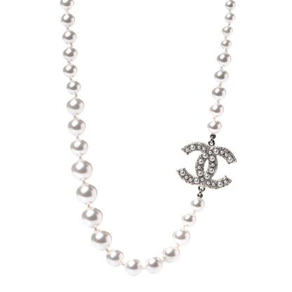 Chanel Pearl CC 100th Anniversary Necklace Light Gold 1 of 4