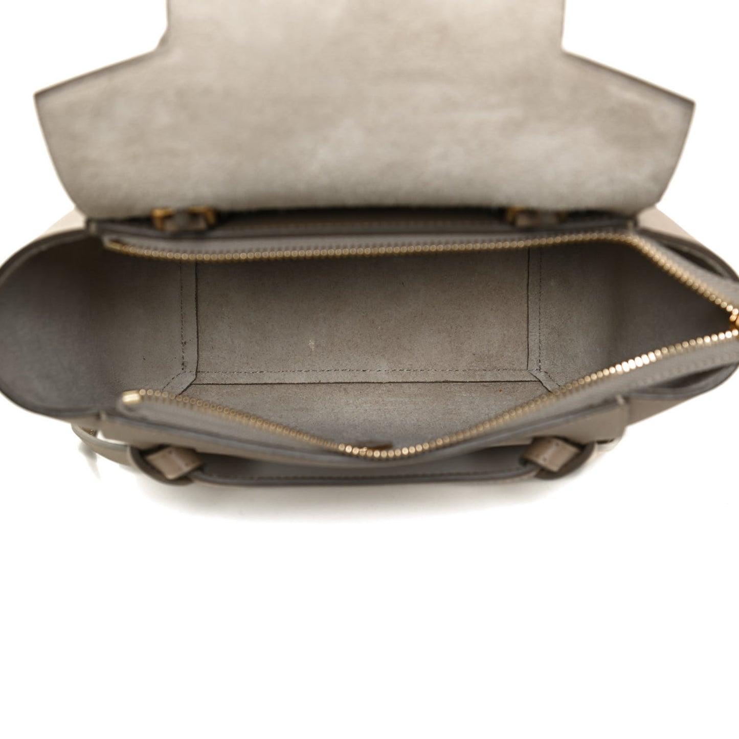 Grained Calfskin Nano Belt Bag Light Taupe