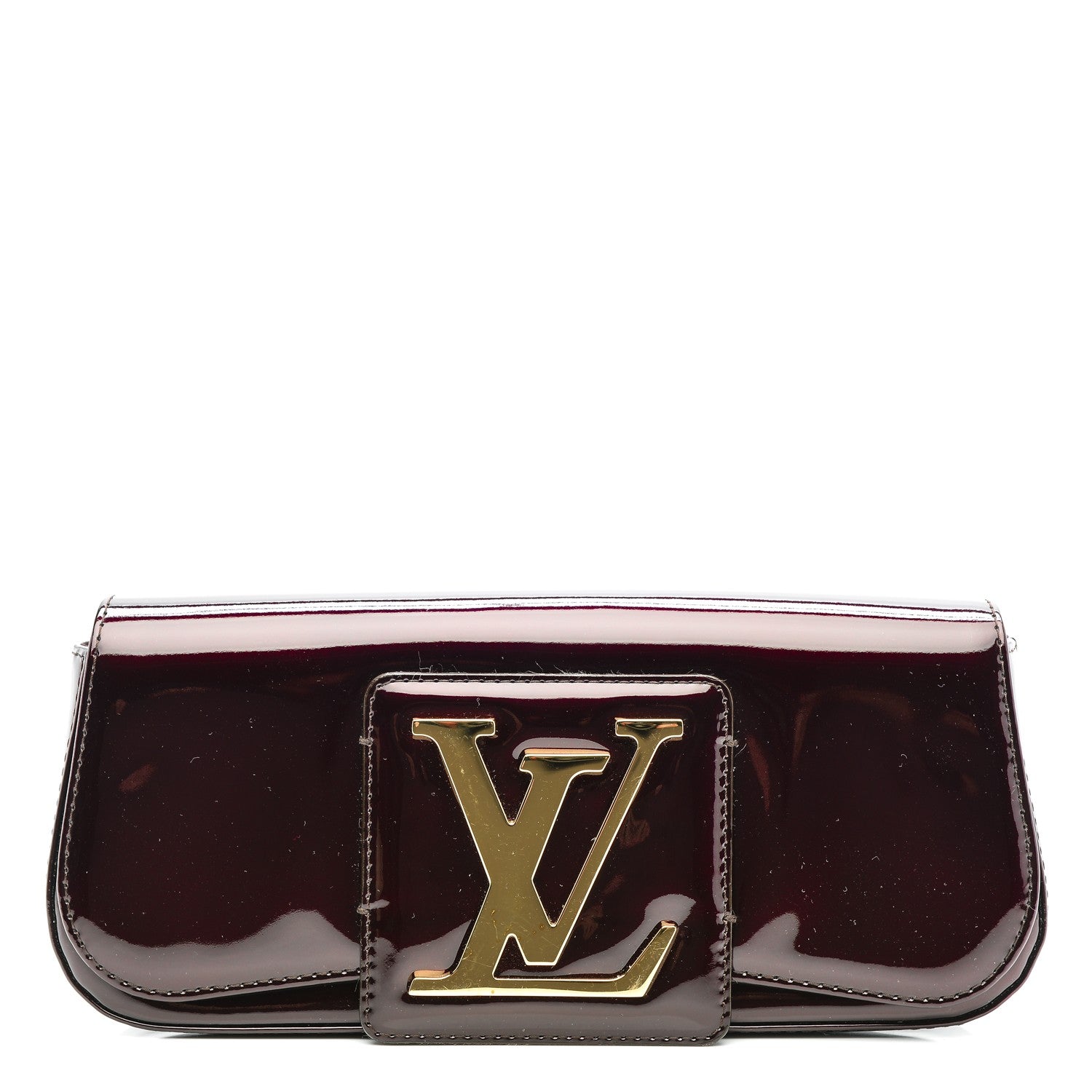 Louis Vuitton Patent Sobe Clutch Amarante 1 of 6