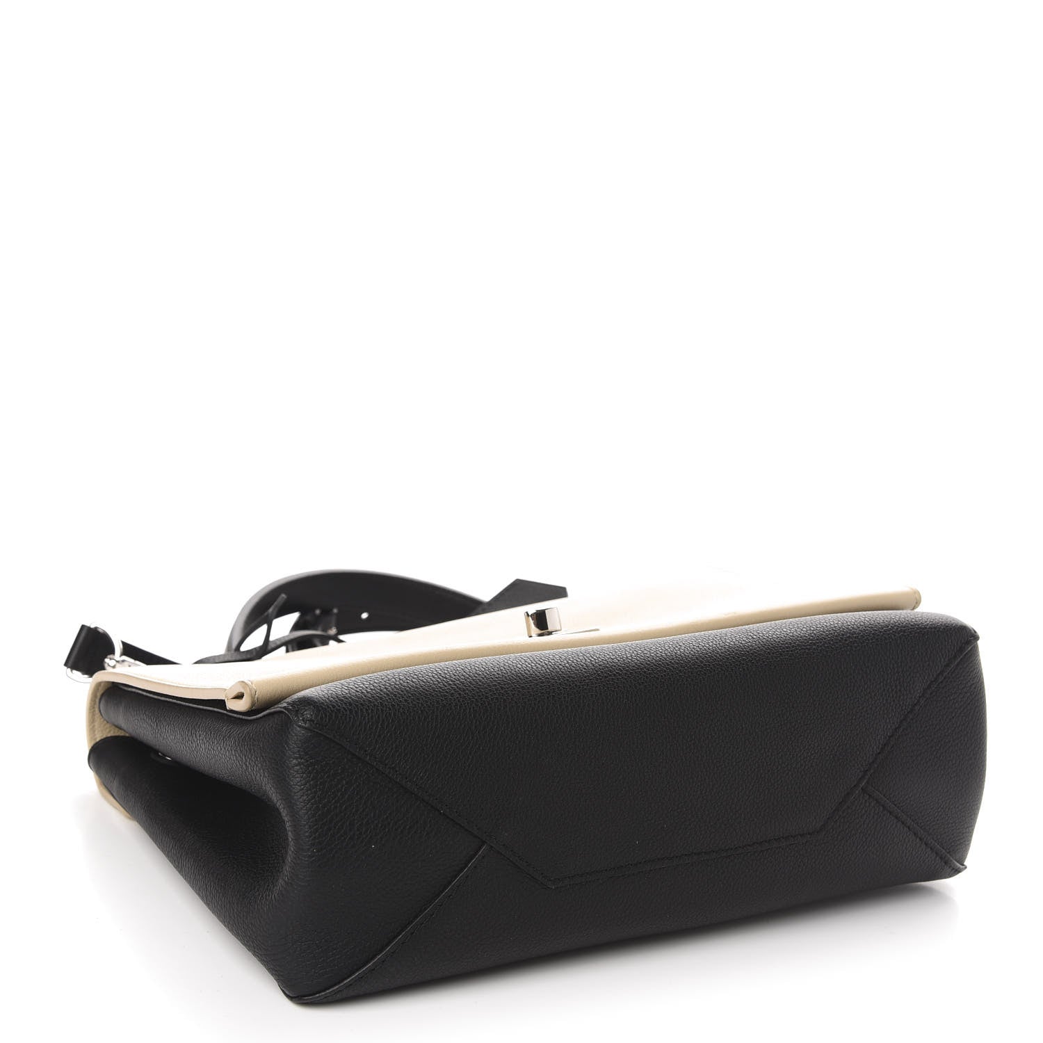 Louis Vuitton Soft Calfskin Lockme II Top Handle Vanille Black 3 of 8
