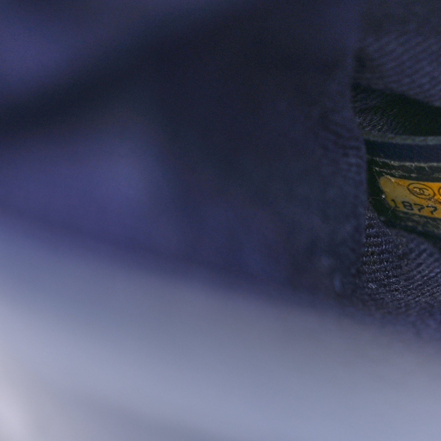 Perforated Calfskin Large Up In The Air Flap Dark Blue