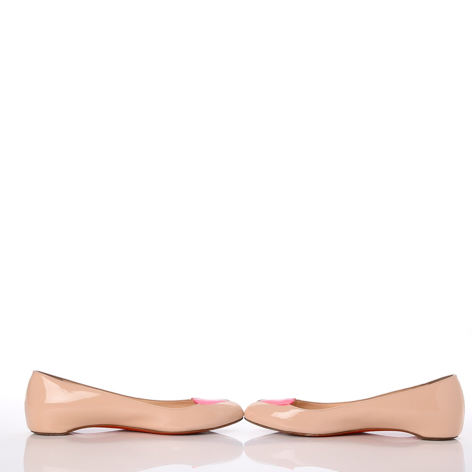 Christian Louboutin Patent Doracora Flats 39.5 Ballerina Shocking Pink 5 of 9