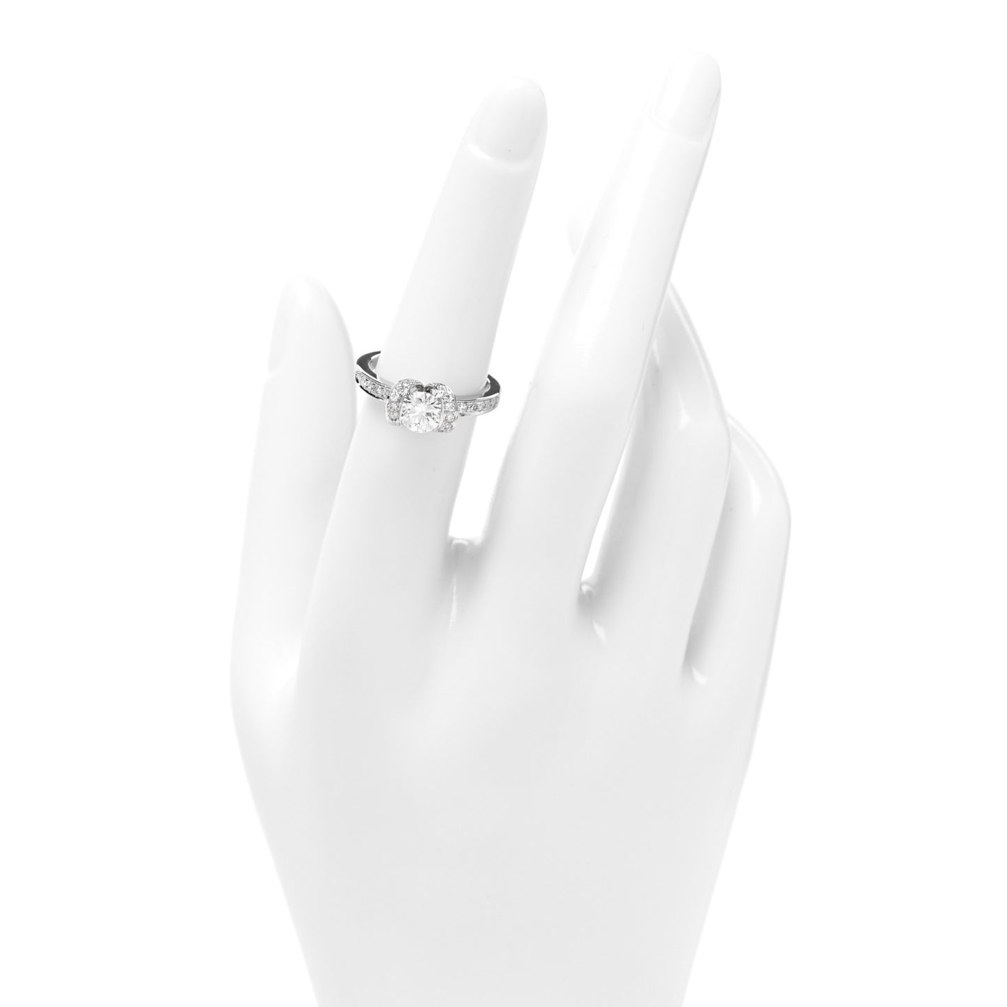Platinum Diamond .72ct Ribbon Engagement Ring 52 6