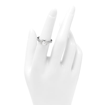 Tiffany Platinum Diamond .72ct Ribbon Engagement Ring 52 6 2 of 4