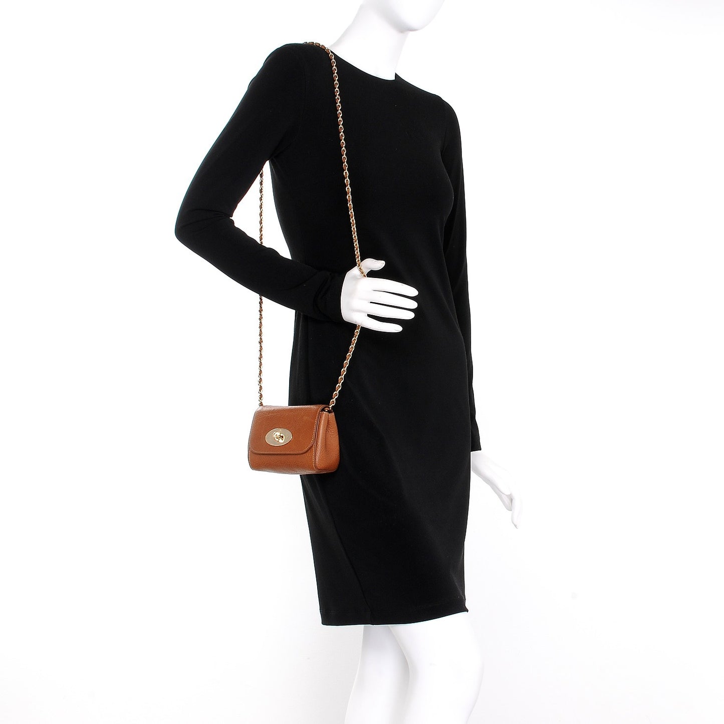 Natural Calfskin Mini Lily Oak