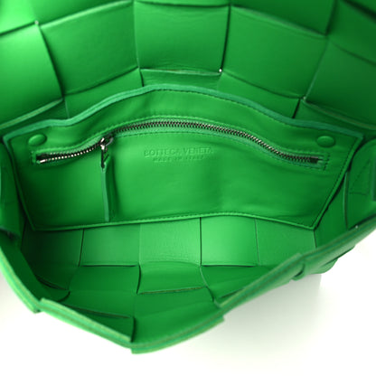 Bottega Veneta Lambskin Maxi Intrecciato Cassette Crossbody Bag Grass 5 of 9