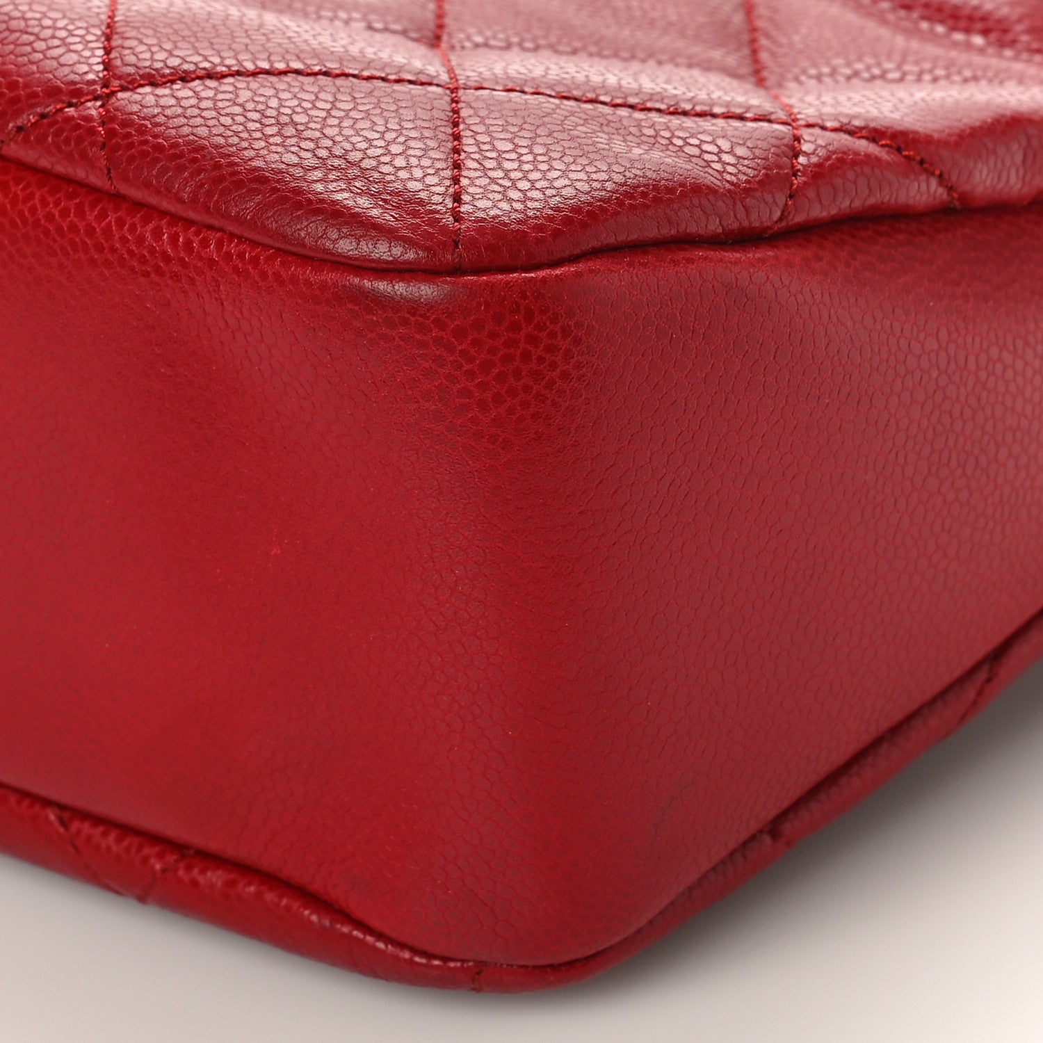 Chanel Caviar Quilted Timeless CC Soft Tote Red 9 of 9